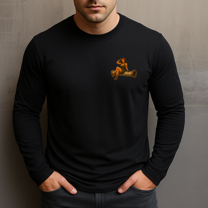 Pipe Queen Latina Pin-Up Retro Tradesman LS Shirt
