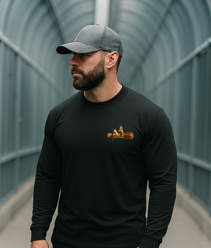 Pipe Queen Pin-Up Retro Tradesman LS Tee