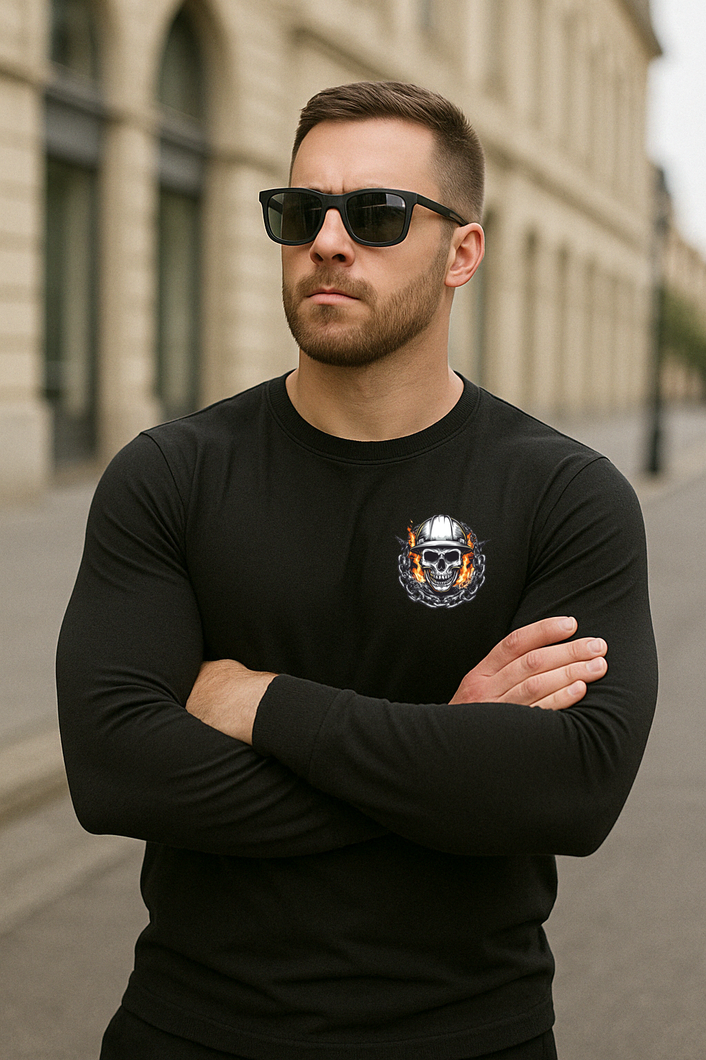Crafted in Chaos - Skull Tradesman LS Shirt